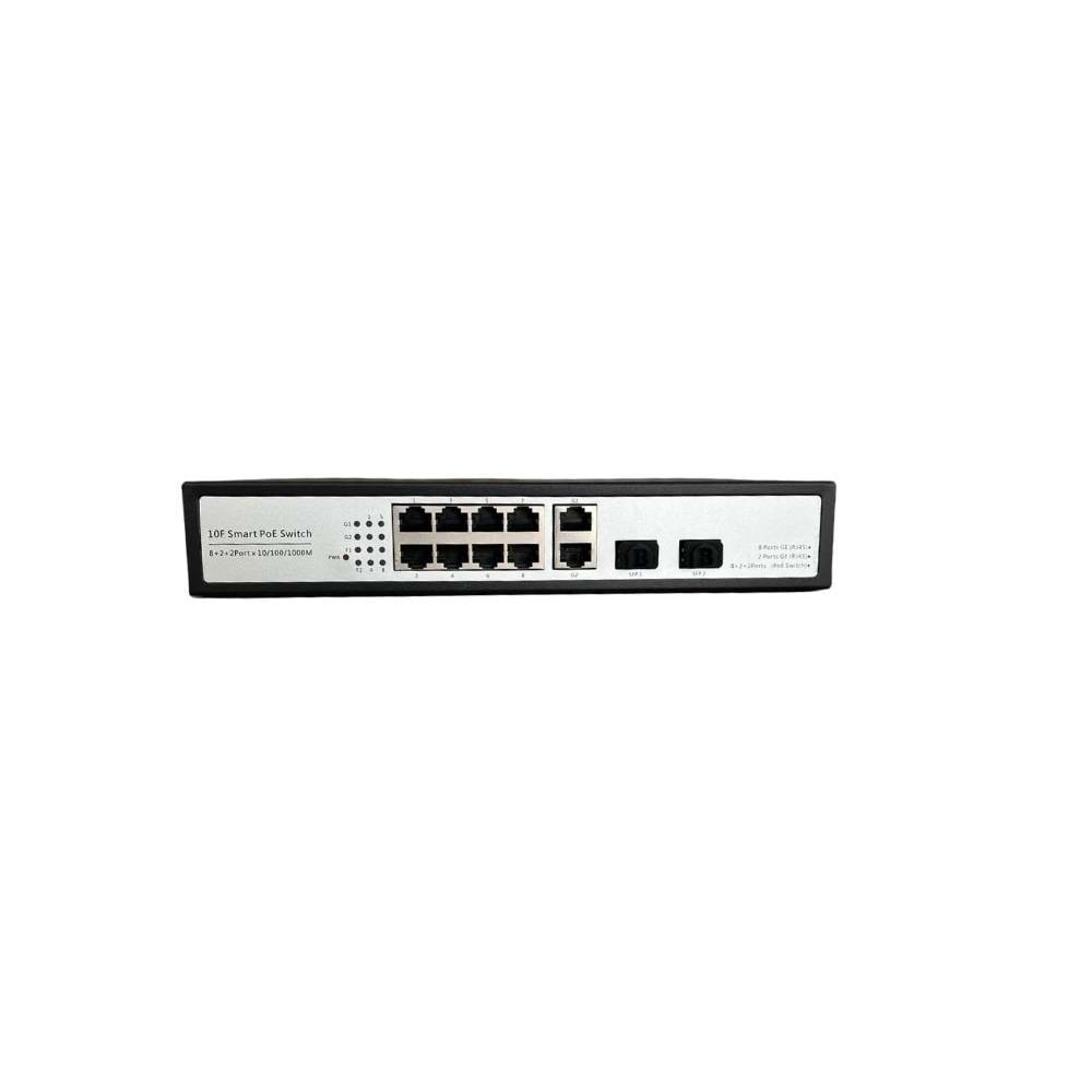 EC-POESWG08-1000+2 SFP 8 PORT 10/100/1000 POE UPLINK 1000+2 SFP