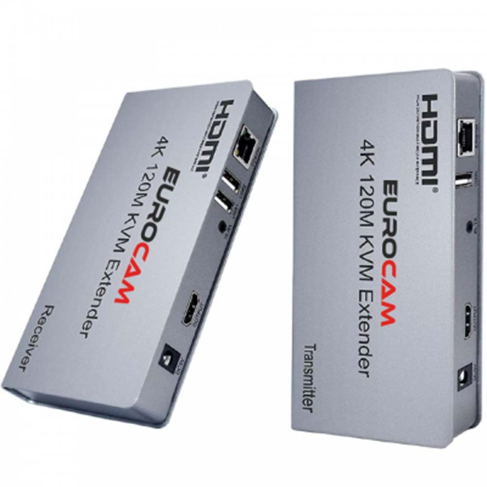 EUROLİNK 4K 120M HDMI+USB KVM EXTENDER EL-HUX-120-4K