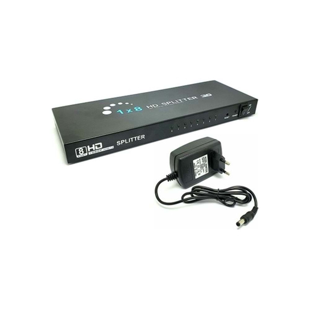 GABBLE GAB-HS08 8PORT 1080P HDMI ÇOKLAYICI