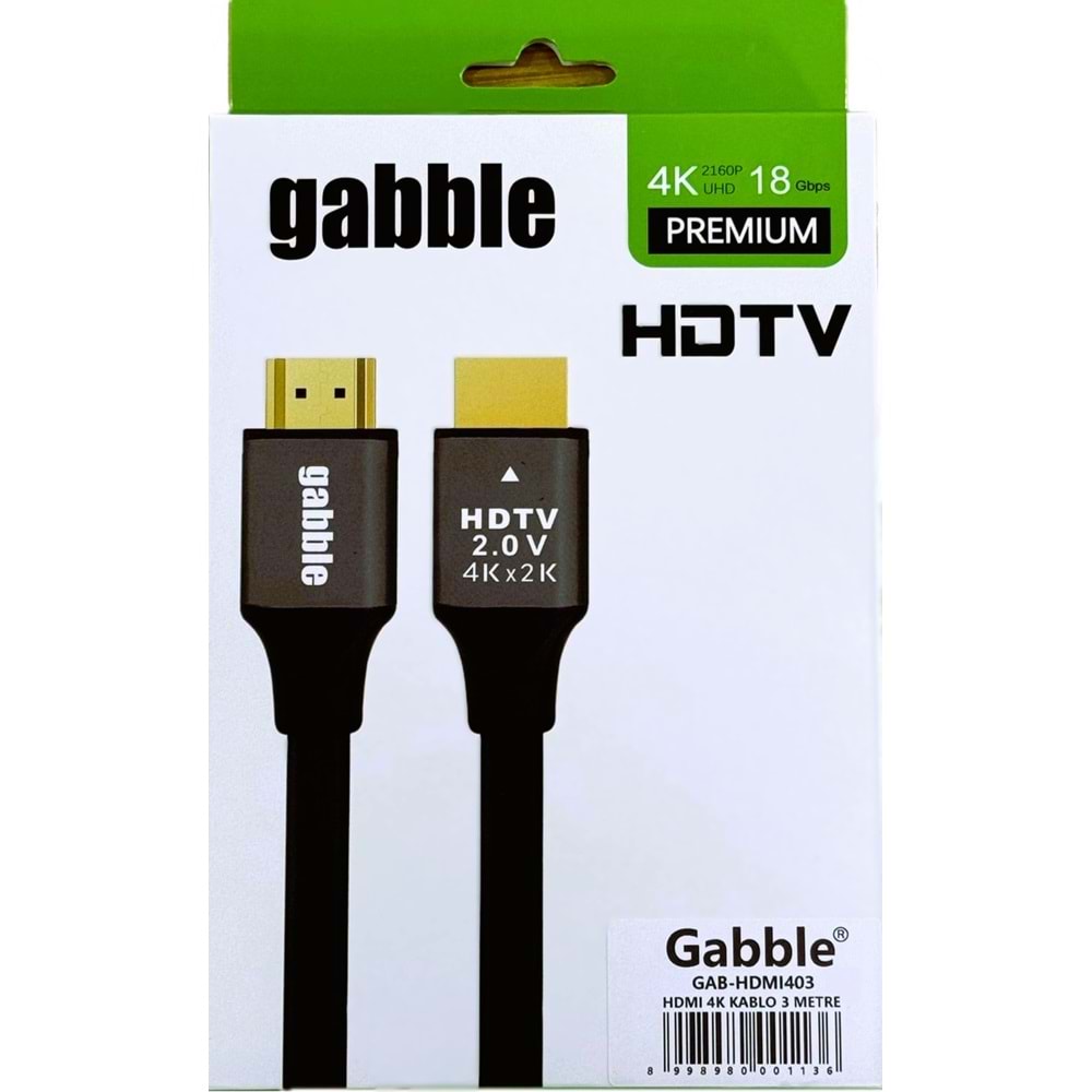 GABBLE GAB-HDMI403 HDMI 4K 3MT