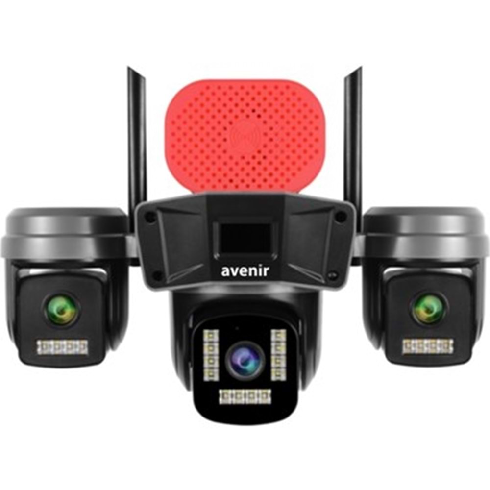 AVENİR AV-S308 6MP 3 KAMERALI PTZ WİFİ KAMERA