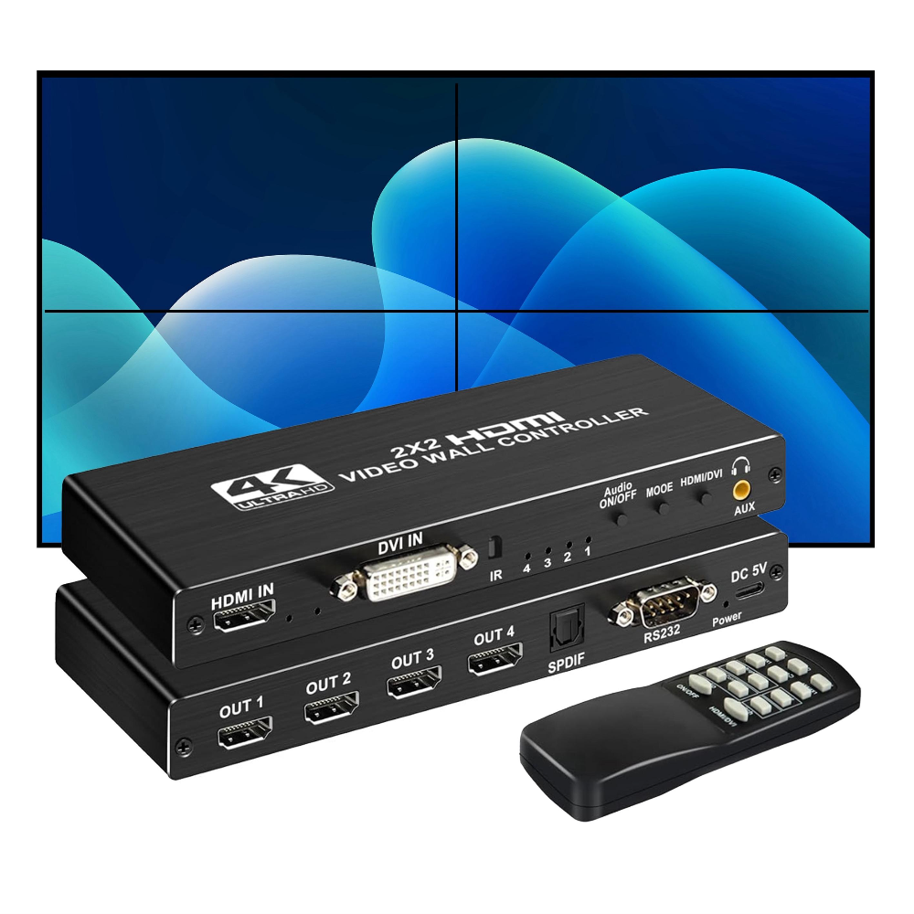 DL-VW2X2-4K 2X2 HDMI Video Wall Controller