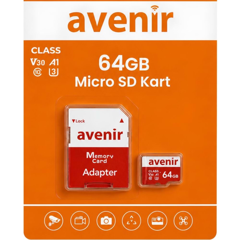 AVENİR 64GB MİCRO SD KART