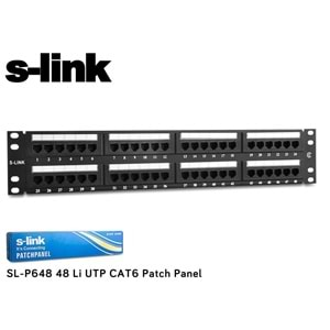 S-LİNK 48PORT CAT6 PATCH PANEL