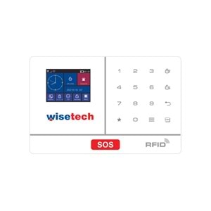 WS-211 Wifi, 4G 200 Adet Kablosuz Cihaz Akıllı SoketUzaktan kontrol 2.4 İnc Ekran DC5V Akıllı Kablosuz Alarm Paneli