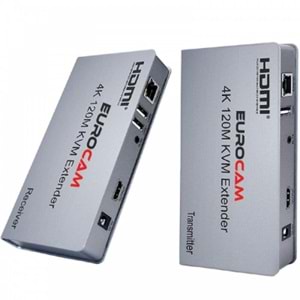 EUROLİNK 4K 120M HDMI+USB KVM EXTENDER EL-HUX-120-4K