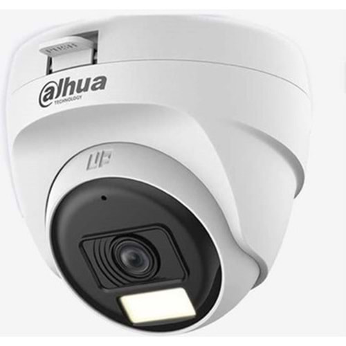 DAHUA T1A21P-U-IL-A (SESLİ) 2MP AKILLI ÇİFT IŞIKLI HDCVI DOME KAMERA (25M IR)
