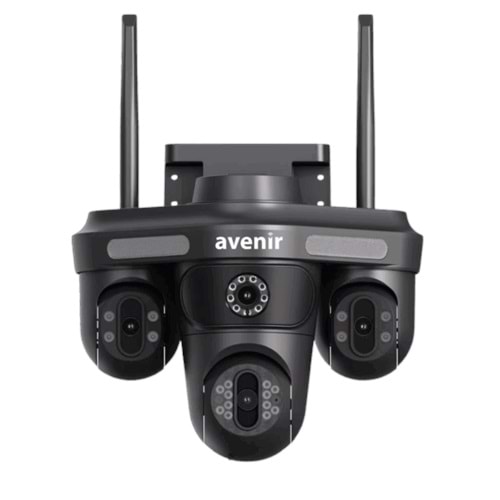 AV-S316X 4 Kameralı 16MP 10X Zoom 3 PTZ Dönebilen Wifi Sesli Kamera