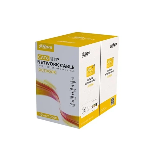 DAHUA DH-PFM920-6UN CAT 6 DIŞ ORTAM SİYAH BAKIR KABLO 305M